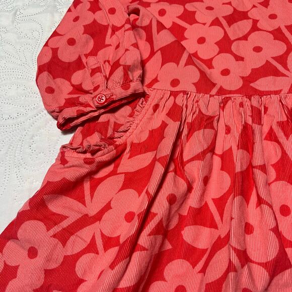 Hanna Andersson Scandi Floral Pincord Dress Size 8 - Picture 5 of 6